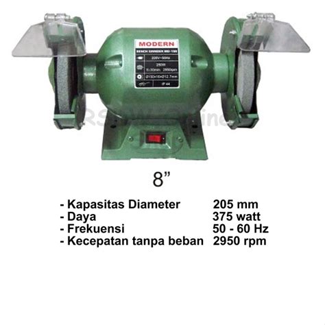 Jual Mesin Gerinda Grinda Gurinda Duduk Bench Grinder 8 In Inch Di