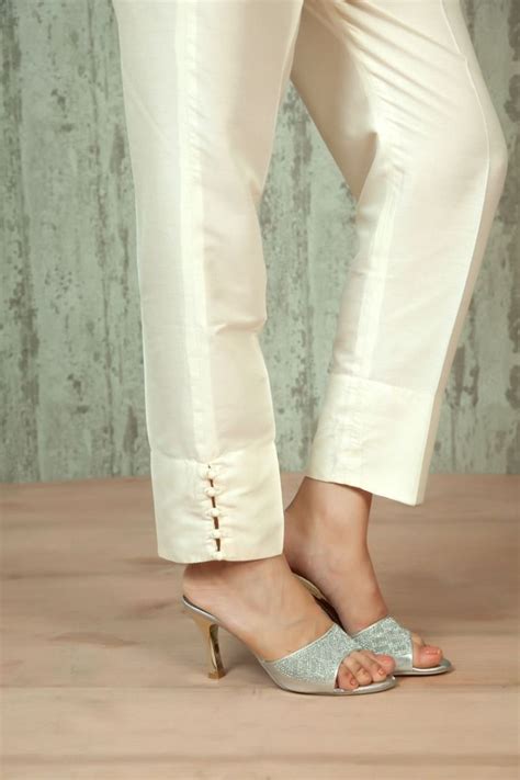 Silk Pant In Cream Silk Pants Salwar Pants Salwar Designs