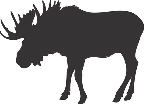 Free Moose Clipart Pictures Clipartix Moose Silhouette Silhouette