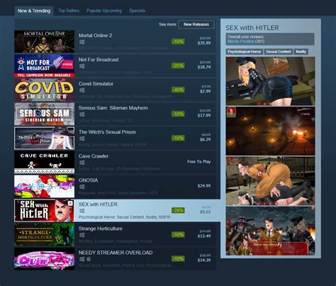 New And Trending On Steam Rholup