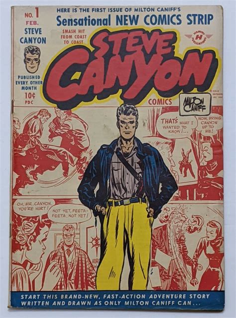 Steve Canyon Comics 1 Feb 1948 Harvey Fn 60 Bob Powell Maurice