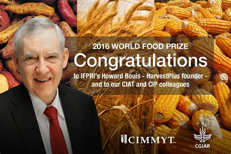 Harvestplus World Food Prize Laureates Benefit More Than 10 Million