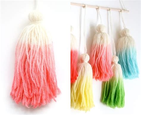 Kool Aid Dip Dye Tassel Wall Hanging — One Social Girl