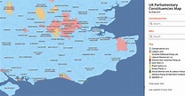 UK Parliamentary Constituencies Map - best detailed constituencies & MP ...