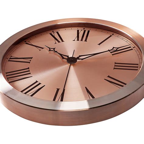 14 Inch Copper Wall Clock Bernhard Products