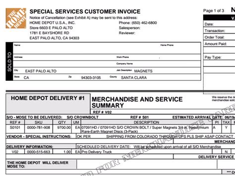 home depot invoice - home depot credit card, | ImGiGi.com