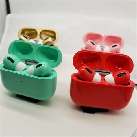 Colored Airpods Air Pro 3 Earbuds Red Green Gold Pink Hazzler Hazzler