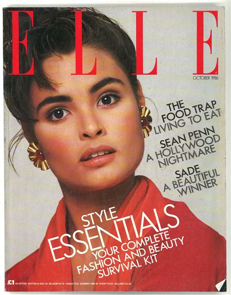 Elle Uk Edition Oct 1986 British Original Vintage Fashion Etsy