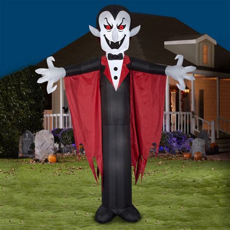 Halloween Airblown Inflatable Vampire With Cape 12ft Tall By Gemmy