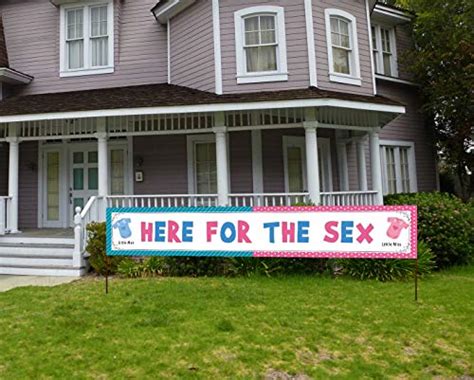 buy large here for the sex banner big gender reveal party sign gender reveal party hanging