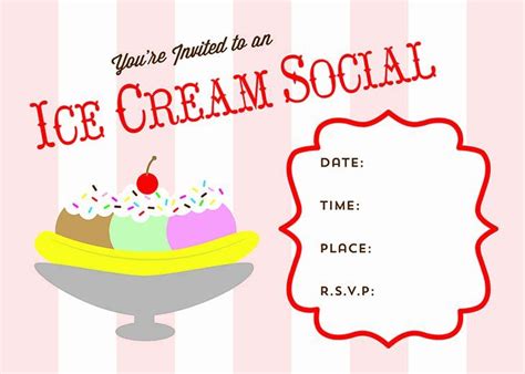 Free Ice Cream Social Flyer Template Beautiful Free Printable Ice Cream