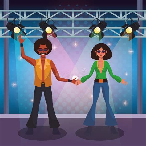 People Dancing Disco Cartoons Stock Vector Illustration Of Vector