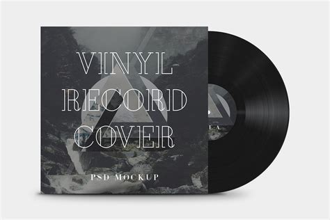 Vinyl Record Cover Mockup — Medialoot