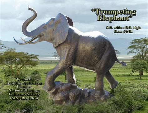 Great American Bronze Works, Inc. - Sculptures - Trumpeting Elephant