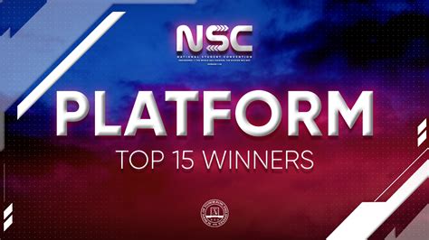 29th Nsc Top 15 Winners In Platform Pioneer