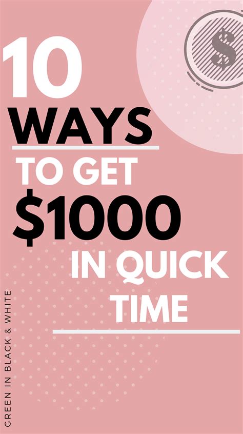 This is one of the fastest ways to. Need money fast. Specifically, do you need $1000 quick. If ...