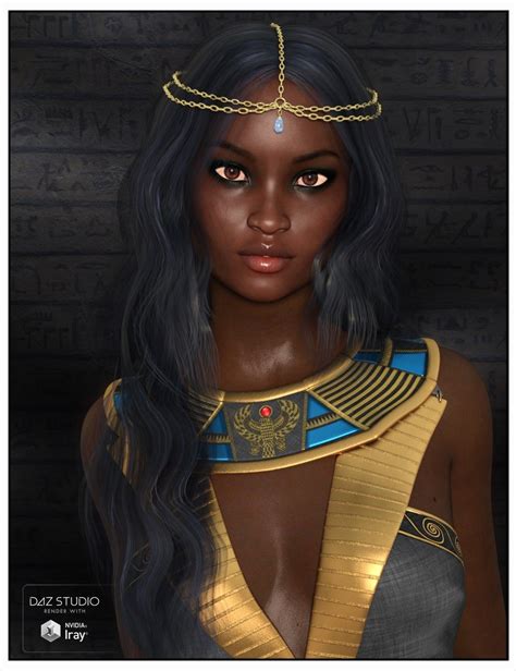 Taia Hair For Genesis 3 Females Egyptian Hairstyles Black Women