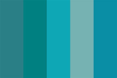 Teal Various Color Palette Teal Color Palette Color Palette Color Names