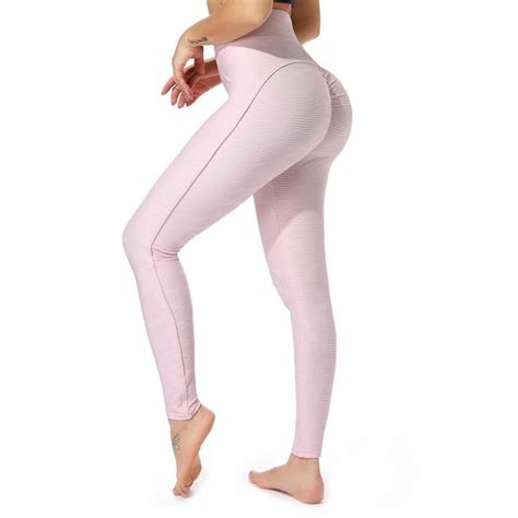 fittoo fittoo women high waist yoga pants solid tummy control workout ruched butt lifting