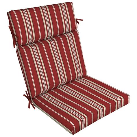 better homes and gardens red stripe 44 x 21 in outdoor chair cushion with enviroguard walmart
