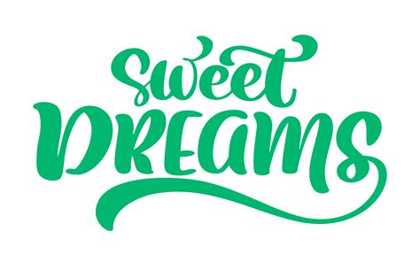 Sweet Dreams Vector Text Hand Written Lettering Quote 371468 Vector Art