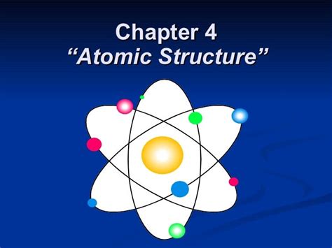 Chemistry Chp 4 Atomic Structure Powerpoint