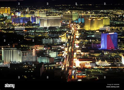 2000 Historical The Strip Las Vegas Skyline Nevada Usa Stock Photo Alamy