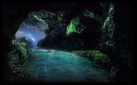 Fantasy Cave Mysterious Digital Art Concept By Hendyrico