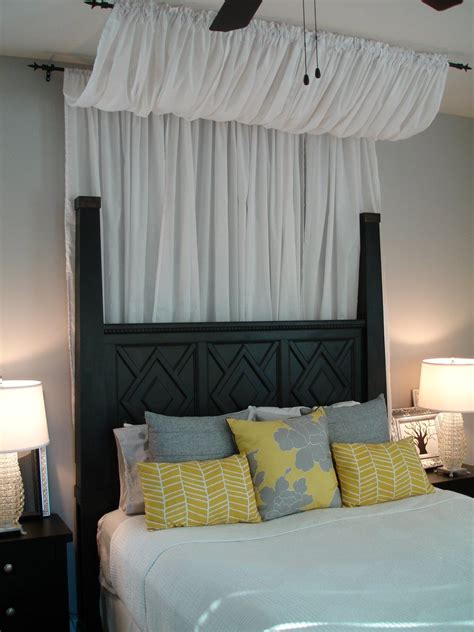 Diy Bed Canopy Using Curtains