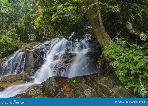 Beautiful In Nature Amazing Cascading Tropical Waterfall Wet And