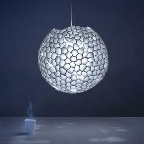 Creative Plastic Cup Recycling For Unique Lighting Fixture