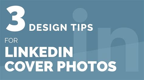 3 Design Tips For Linkedin Cover Photos Youtube