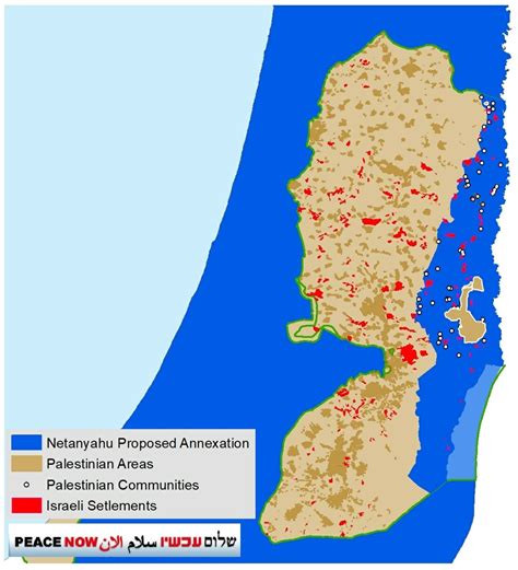 Data On Netanyahus Jordan Valley Annexation Map