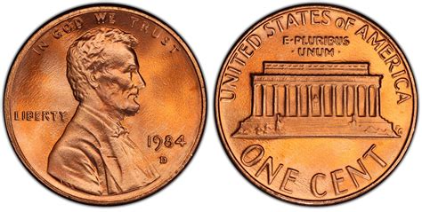 1984-D 1C, RD (Regular Strike) Lincoln Cent (Modern) - PCGS CoinFacts