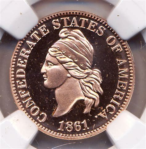 110 Oz Copper 1861 Confederate Cent Smithsonian Restrike Private
