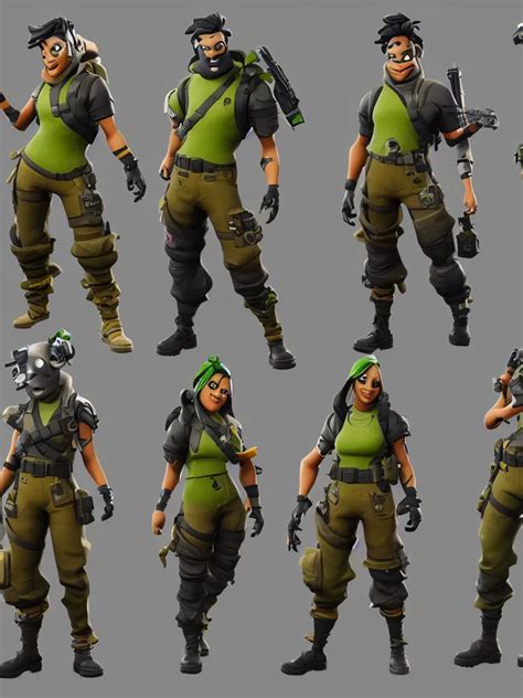 Fortnite Character Design Anthropomorphic Pickle Stable Diffusion