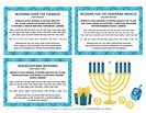 Hanukkah Blessings: Printable Hanukkah Prayer Cards - Happiness is Homemade