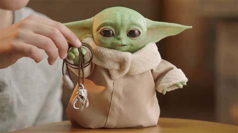 Hasbros Baby Yoda Animatronic Figure In Action