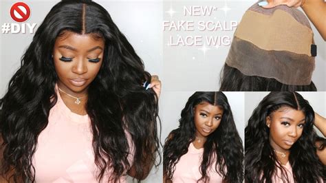 New Fake Scalp 360 Lace Wig No Bleaching No Elastic Needed Omg