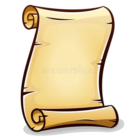 Vector Paper Scroll Design Isolated Stock Vector Illustration Of Note