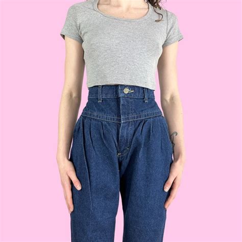 pleated jeans etsy