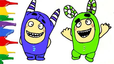 Oddbods newt draw and coloring | kids learn drawing. #oddbods Oddbods Pogo and Zee | Drawing for kids, Funny ...