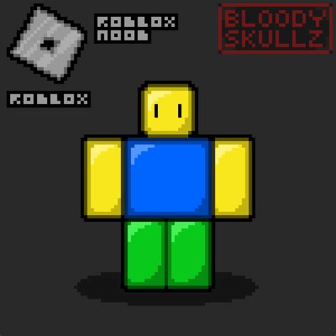 Pixilart Roblox Noob By Bloodyskullz