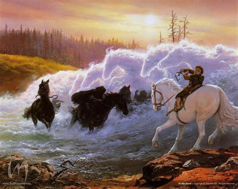 At The Ford The Lord Of The Rings By Ted Nasmith Lord Of The