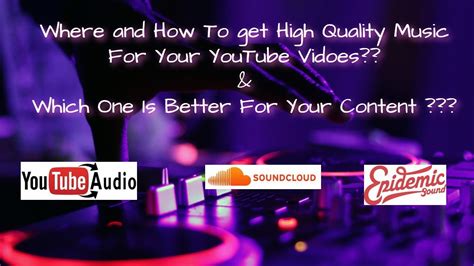 Where And How To High Quality Musicaudiosfx For Your Youtube