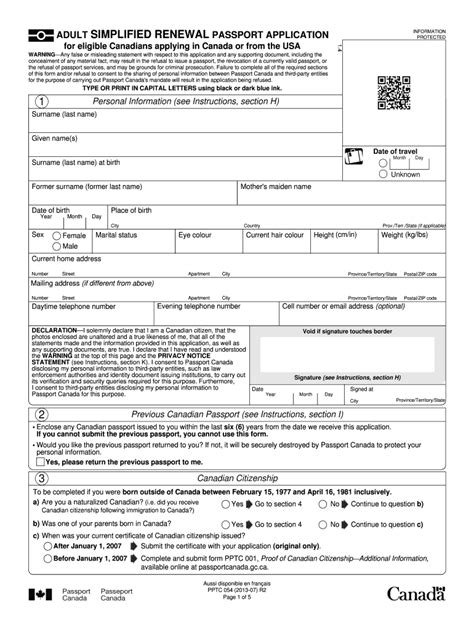 Canadian Passport Example 2012 2024 Form Fill Out And Sign Printable