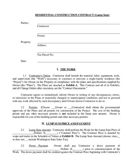 Ma'ahad ar ridhwan standard form of contract to be used where bills of quantities form part of the contract based on p.w.d. FREE 10+ Sample Construction Contract Forms in MS Word | PDF