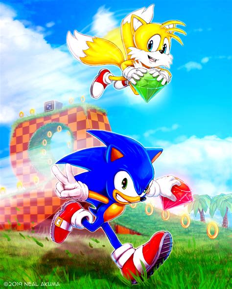 Sonic And Tails Fan Art I Did Sonicthehedgehog