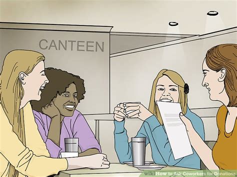 Clearly provide some ways to give. How to Ask Coworkers for Donations (with Pictures) - wikiHow