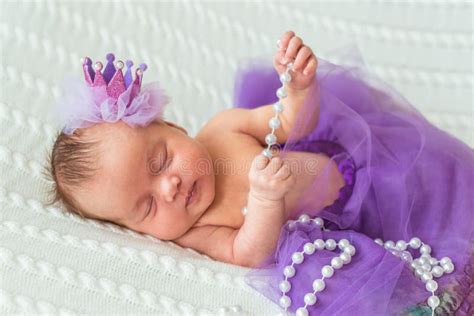 Newborn Baby Girl Princess Stock Photo Image Of Imitationjewelry